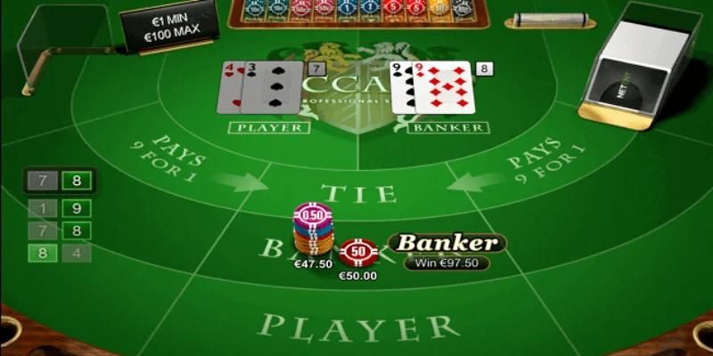 Baccarat là trò chơi được yêu thích hàng đầu tại casino trực tuyến