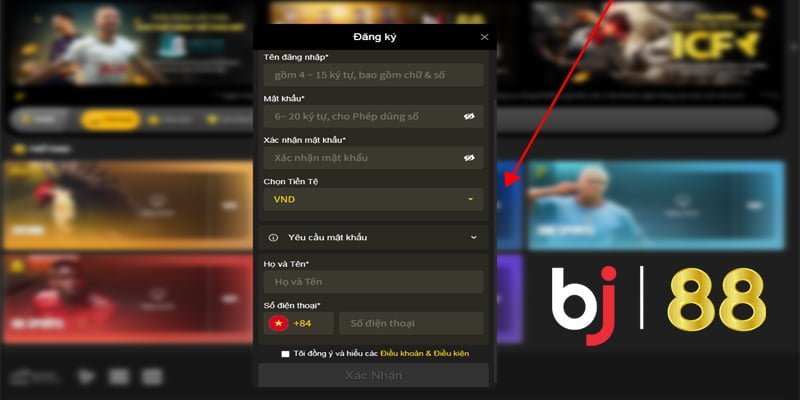 Người chơi cung cấp đầy đủ dữ liệu theo điều khoản sử dụng bj88