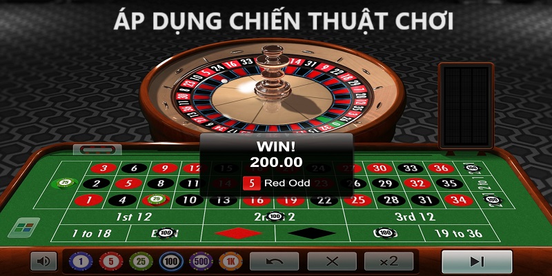 Bạn nên áp dụng các chiến thuật cụ thể trong game Roulette